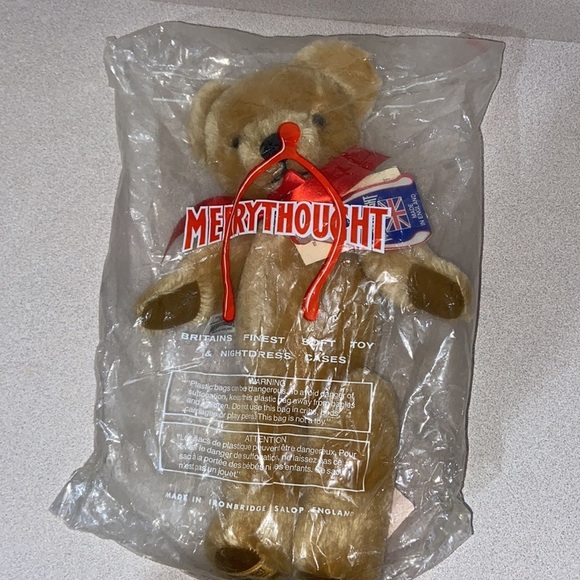 Mohair Teddy Bear 14” MADE IN ENGLAND MaryThought Vintage NWT & original bag - Picture 9 of 12